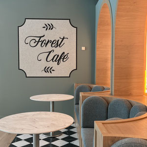 Enseigne boutique mosaïque