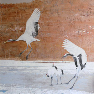 《飛翔》　116.7×116.7cm　2017　　／第1回新日春展