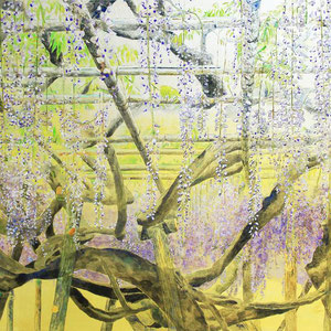 《藤花》　50.0×72.7cm　2016　　／Fabriano in Acquarello 2016