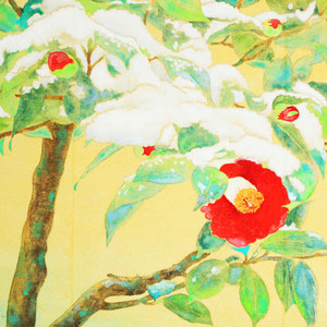 《雪椿》　22.0×37.3cm　2015