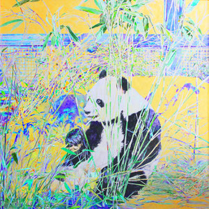 《夢の中》　100.0×100.0cm　2015