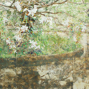 《白百合の森》　182.1×227.3cm　2014　　／改組 新 第1回日展