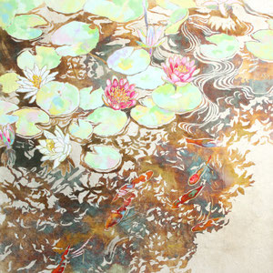 《水面華》　53.0×53.0ｃｍ　2013