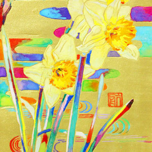 《黄水仙》　14.8×10.0cm　2015