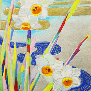 《水仙》　14.8×10.0cm　2015