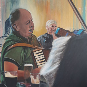 Betty's Bar II, 2023, acrylic on canvas, 80 x 80 cm
