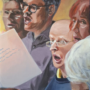 Rehearsel Bonn VI, 2026, acrylic on canvas, 60 x 40 cm