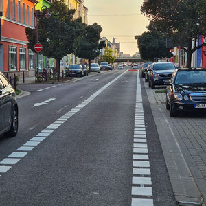 Neue Straßenführung in der Salzer Str. (Ihr habt recht- wir arbeiten dran)