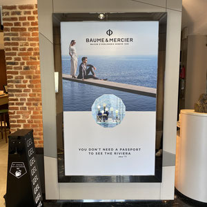 Panerai / visuels pour vitrine et PLV à partir d'une charte existante