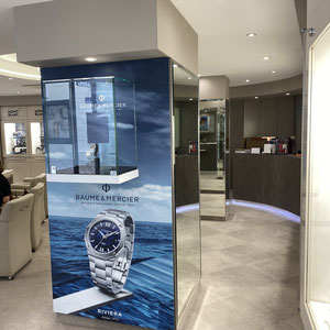 Panerai / visuels pour vitrine et PLV à partir d'une charte existante