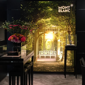 Mont Blanc / visuels pour salon à partir d'une charte existante