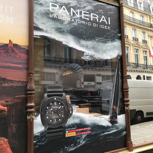 Panerai / visuels pour vitrine et PLV à partir d'une charte existante