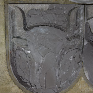 Sustenpass, Restaurierung der Wappen im Scheiteltunnel, André Iseli Steinmetz