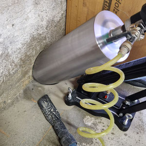 Kernbohrung für Fernwärmeleitung