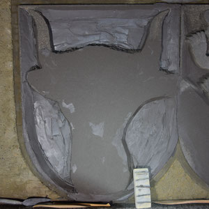 Sustenpass, Restaurierung der Wappen im Scheiteltunnel, André Iseli Steinmetz