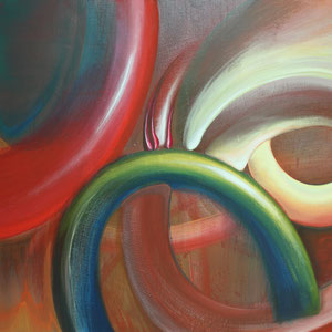 "Kräfte der Natur", 60 x 80 cm, Acryl auf Leinwand