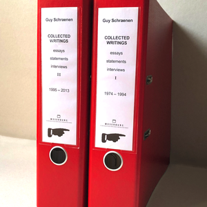 Printed version: Collected Writings Guy Schraenen. Essays, Statements, Interviews 1974-2013, edited by Bettina Brach and the cooperation of Maike Aden, Bremen 2013