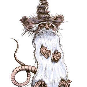 "The Wizard Rat." Design for a children's book pitch.