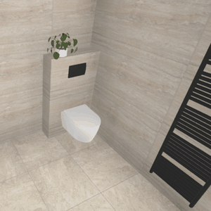 Beige badkamer 3D