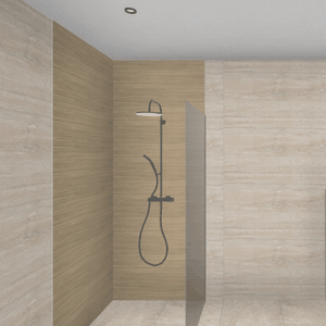 Beige badkamer 3D