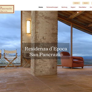 Darstellung und Vermarktung der Residenza d'Epoca San Pancrazio