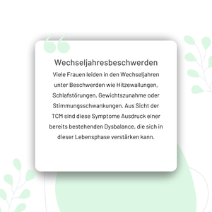 Meine Schwerpunkte: Wechseljahresbeschwerden