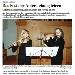 Jungfrau Zeitung 23.03.2008