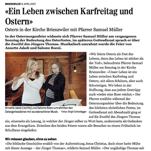 Jungfrau Zeitung 08.04.2007