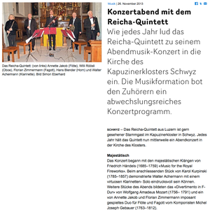 Kultur Schwyz 26.11.2013