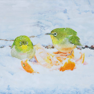 《雪の日》　F4