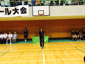 伊藤選手 チームを代表して挨拶