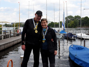 1. Platz Bernd Sievers und Claudia Gerwien (Beiersdorf)