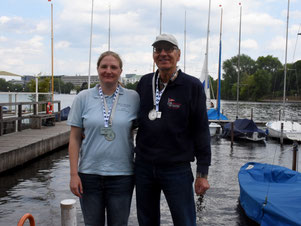 2. Platz Heiner Bertram und Julia Jürgensen (Lufthansa)