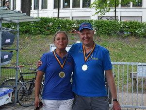 1. Platz Bernd Sievers und Bianca Dyckhoff (Sportgemeinschaft Beiersdorf)