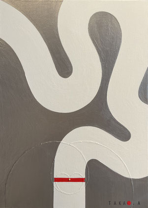 HEBIHANABI S 3   F4   242mm×333mm   2025 Acrylic on canvas