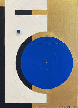 SUPER FINE S 2   F4   242mm×333mm   2025 Acrylic on canvas, wood