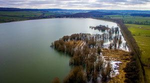 Février 2018, le lac est totalement remplie. 