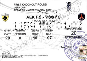 2007-02-14  AEK Athenes-PSG (16ème finale aller C3)