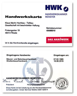 MartinBau - Handwerkskarte