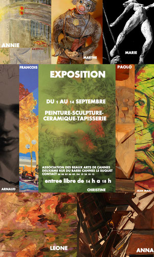 EXPOSITION DE GROUPE AUX BEAUX ARTS DE CANNES