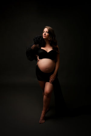 zwangerschapsshoot studio doeken