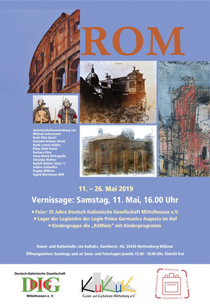 Plakat Rom - Veranstaltung der Deutsch-Italienischen Gesellschaft Mittelhessen e. V. 