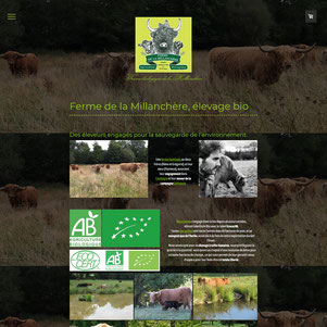 ferme bio de la millanchere, site internet créé avec e-cime.fr à Niort