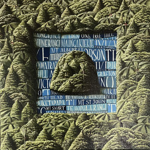 'Auckland mountain' 50 x50 cm oil on canvas 2025 SOLD