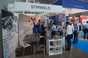 Stirweld und Atherm zeigten Ihre rührreibgeschweißten Produkte auf der Battery Show Stuttgart 2024 