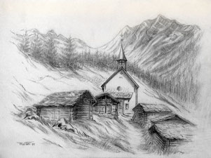 Nr.2117  Kapelle Kühmatt im Lötschental VS