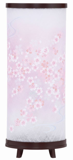 盆提灯 創作提灯 霊前灯 おとわ1号 桜 紫檀色（8842-90-183）