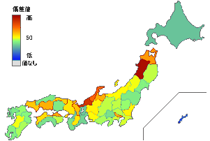 全国学力テスト-偏差値