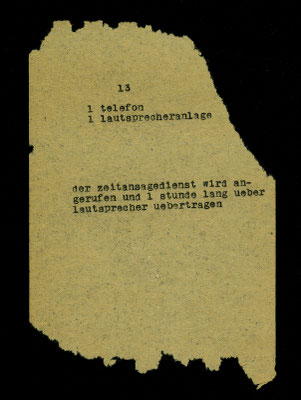 Tomas Schmit: # 3 „sanitas - 200 blatt theater“ 200 pieces, 1962