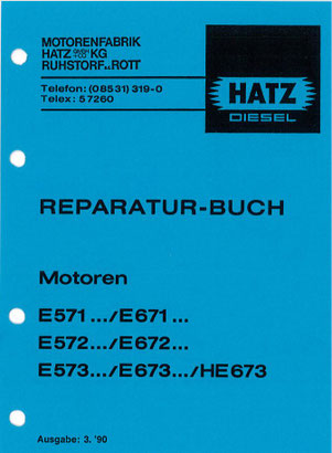 Reparatur-Buch  E571, E572, E573, E671, E672, E673, HE673 - seltene Ausführung in deutsch!